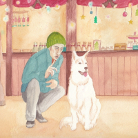 Ray V and dog